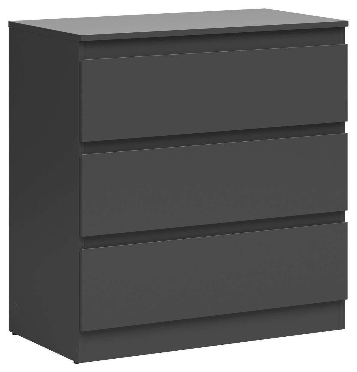 Kommode Mara anthrazit B/H/T: ca. 77x81x42 cm Mara - anthrazit (77,00/81,00/42,00cm)