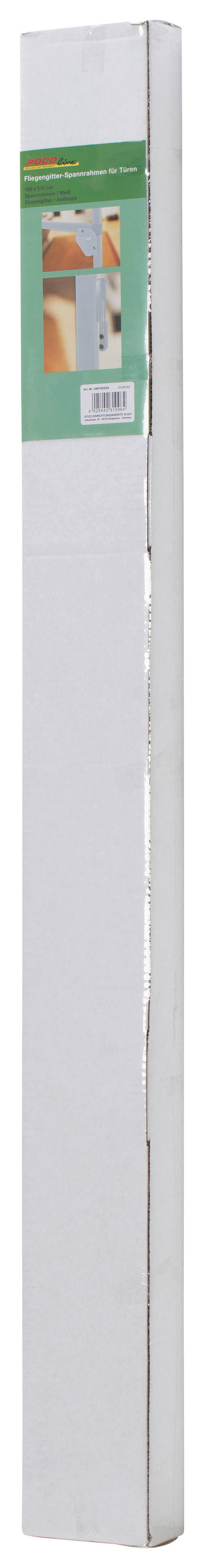 Fliegengitter weiß B/L: ca. 100x210 cm Fliegengitter-Spannrahmen-Tür - weiß (100,00/210,00cm)
