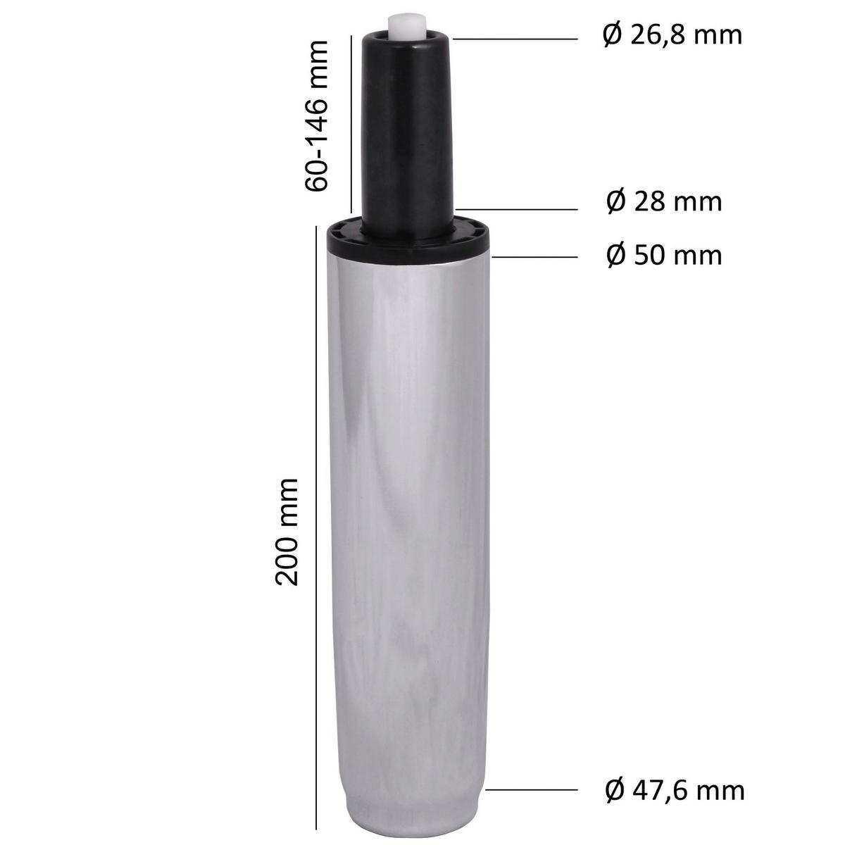 Zubehör silber Metall Gasdruckfeder - silber - Amstyle