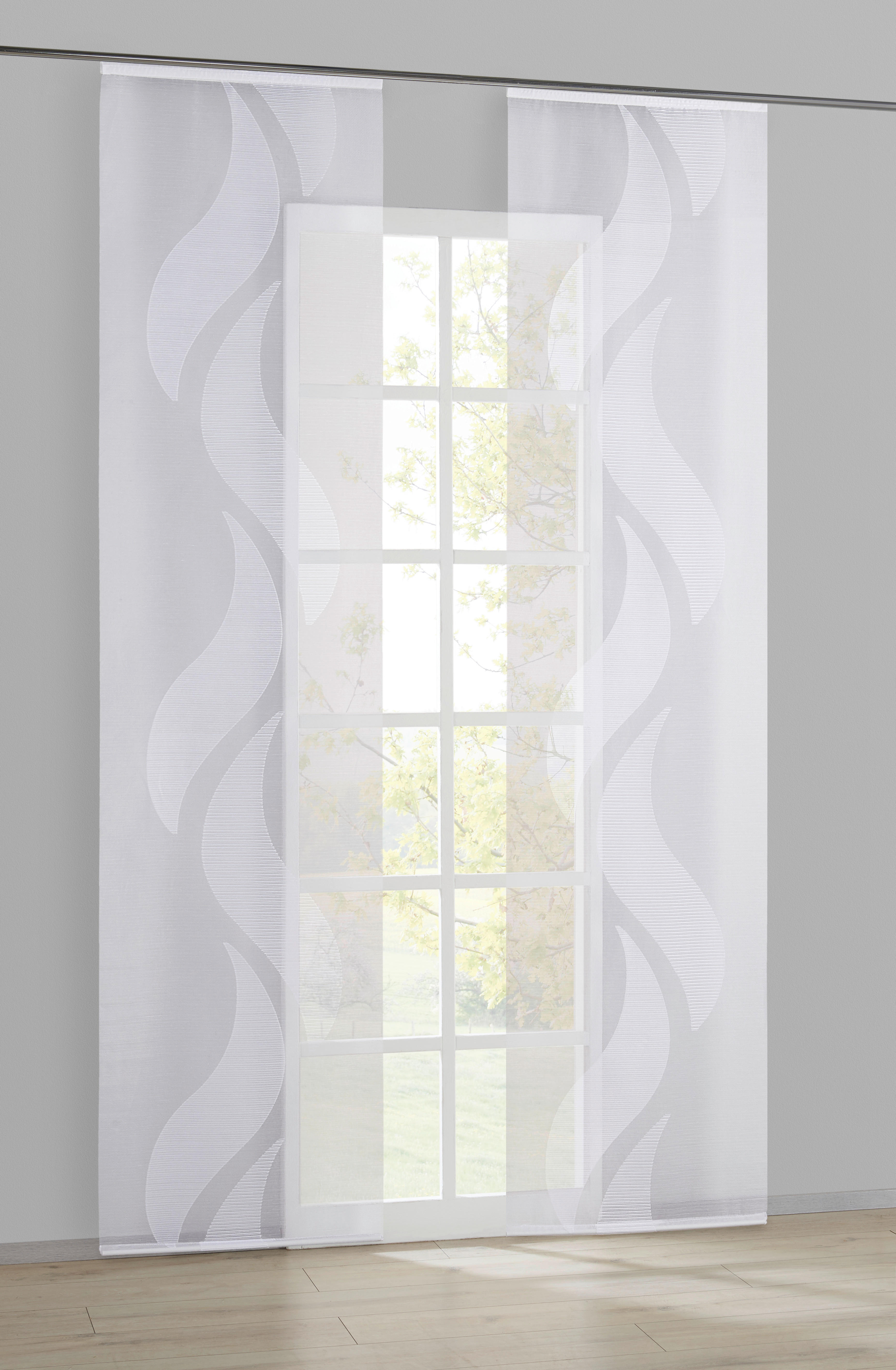 Schiebevorhang Flavio weiß B/L: ca. 60x245 cm Flavio - weiß (60,00/245,00cm) - POCOline