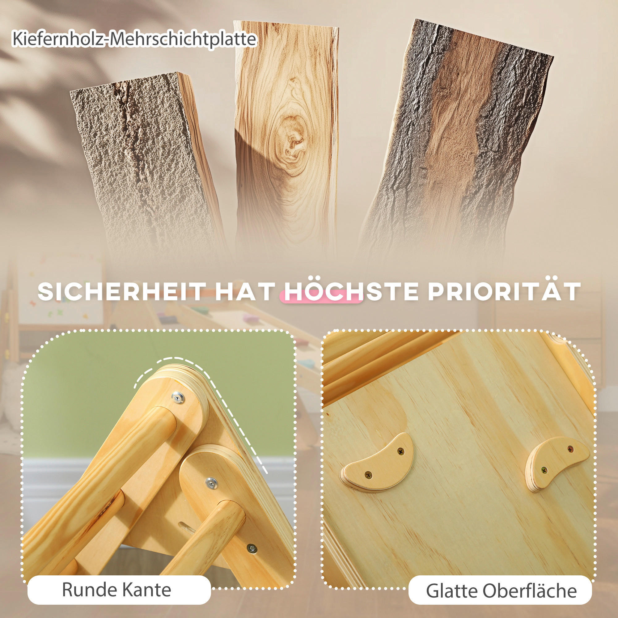 AIYAPLAY Klettergerüst natur B/H/L: ca....