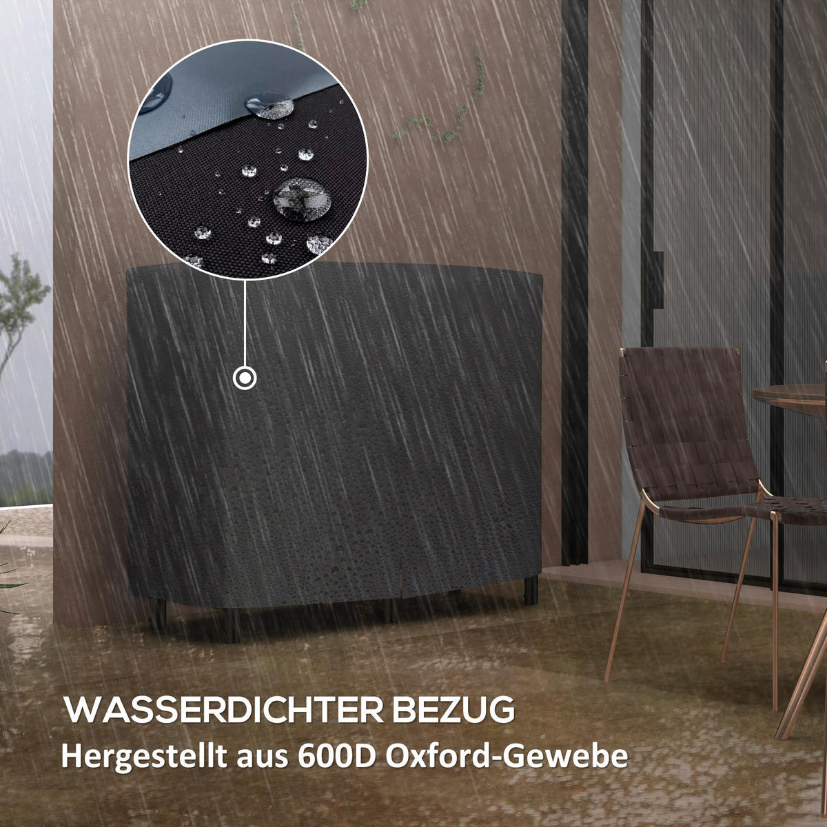 Outsunny Kaminholzregal schwarz B/H/L: ca. 36x99x120 cm Kaminholzregal - schwarz (120,00/36,00/99,00cm) - Outsunny