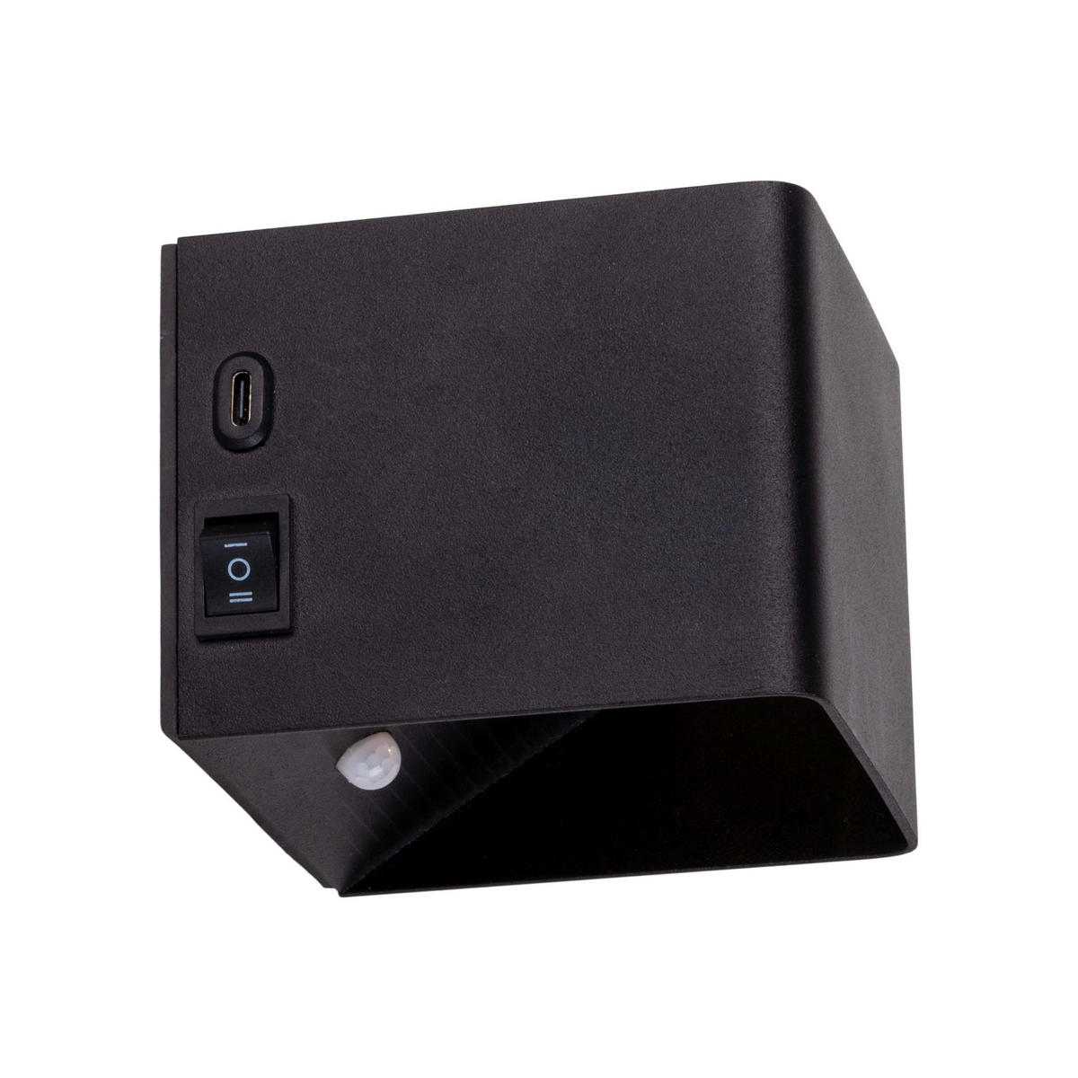 Näve Leuchten LED-Wandleuchte schwarz Metall B/H/T: ca. 10x8x10 cm CUBE - schwarz (10,00/8,00/10,00cm) - Näve Leuchten