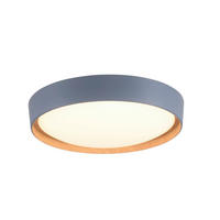 Just Light LED-Deckenleuchte EMILIA 14347-15 grau Kunststoff Metall B/H/D: ca. 40x10x40 cm 1 Brennstellen EMILIA - grau (40,00/10,00cm) - Just Light