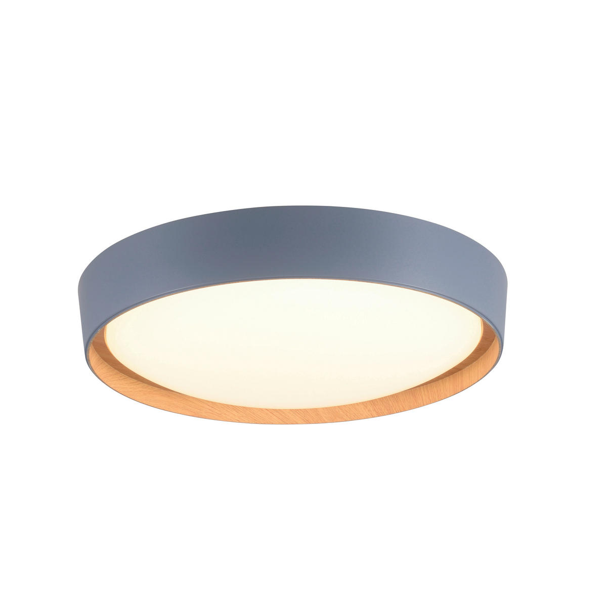 Just Light LED-Deckenleuchte EMILIA 14347-15 grau Kunststoff Metall B/H/D: ca. 40x10x40 cm 1 Brennstellen EMILIA - grau (40,00/10,00cm) - Just Light