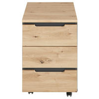 Rollcontainer Memphis Eiche Artisan Nachbildung anthrazit B/H/T: ca. 45x66x55 cm Memphis - Eiche/anthrazit (45,00/66,00/55,00cm)