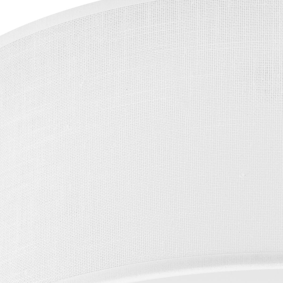 Lamkur Deckenleuchte VIVIAN 48406 weiß PVC Textil Kunststoff H/L: ca. 13x35 cm E27 1 Brennstellen Vivian - weiß (35,00cm) - Lamkur