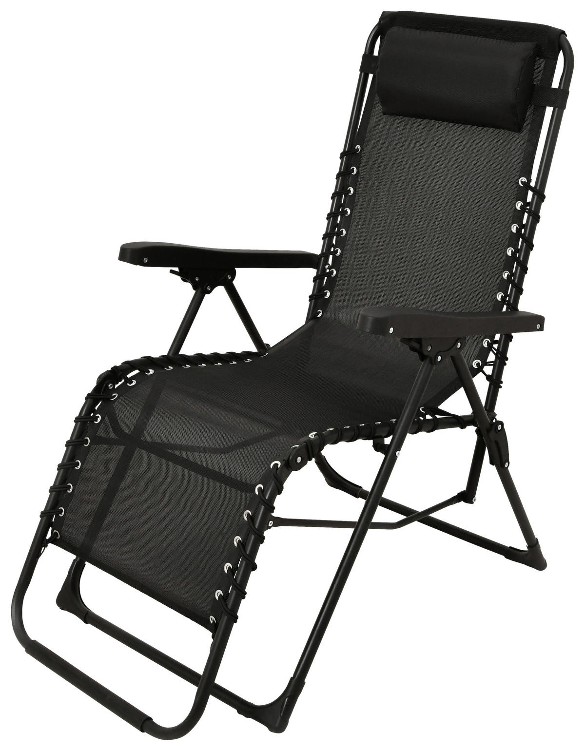 Relaxsessel schwarz Stahl B/H/L: ca. 63x107x93 cm Relaxsessel - schwarz (93,00/63,00/107,00cm)