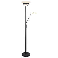 Reality Stehleuchte ORSON R40073532 mattschwarz weiß Metall Glas H/D: ca. 180x32 cm Orson - weiß/mattschwarz (32,00/180,00cm) - Reality