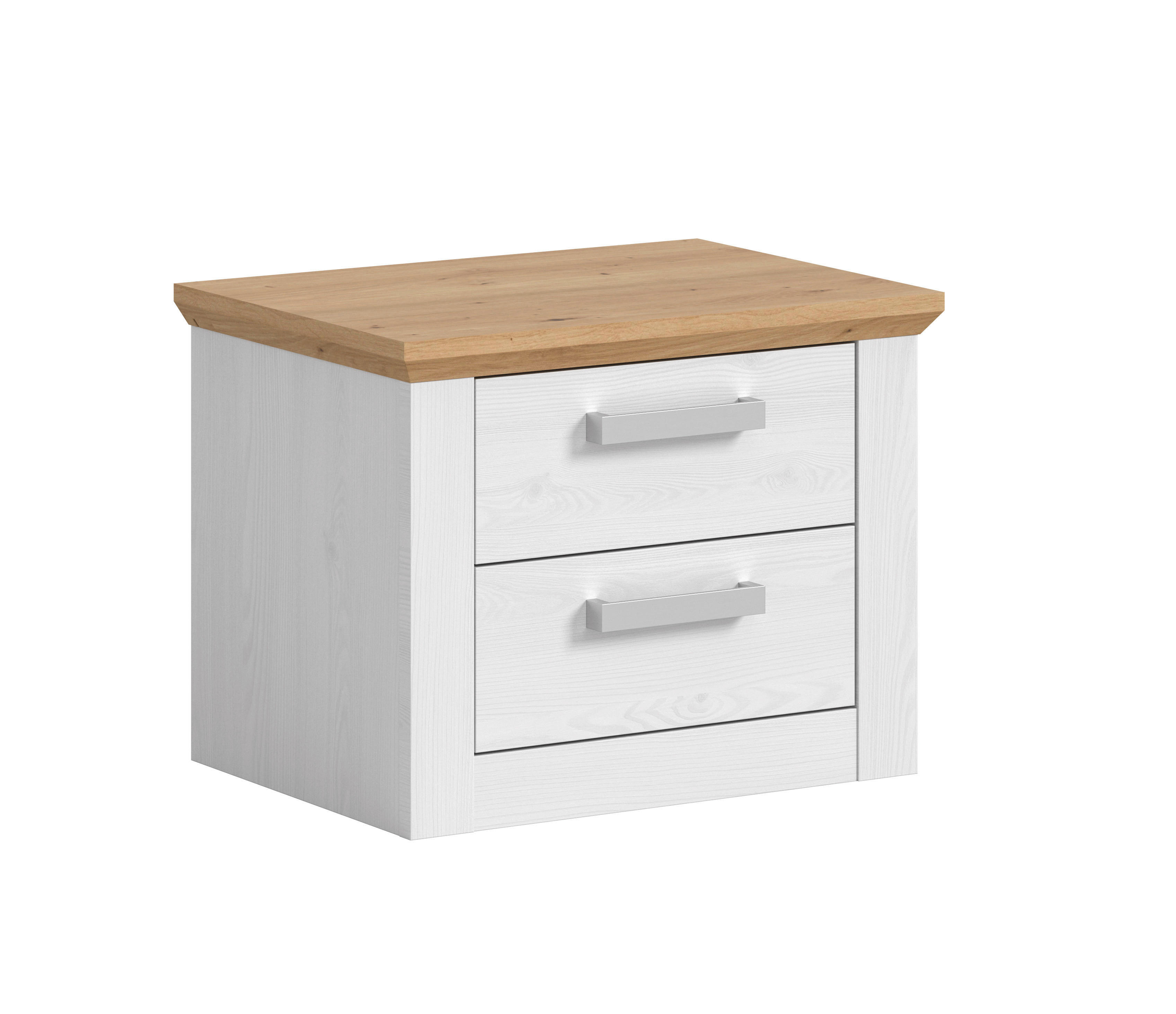 Nachtkonsole VERONA Sibiu Lärche Nachbildung Eiche Artisan Nachbildung B/H/T: ca. 56x43x39 cm VERONA - Eiche (56,00/43,00/39,00cm) - xonox.home