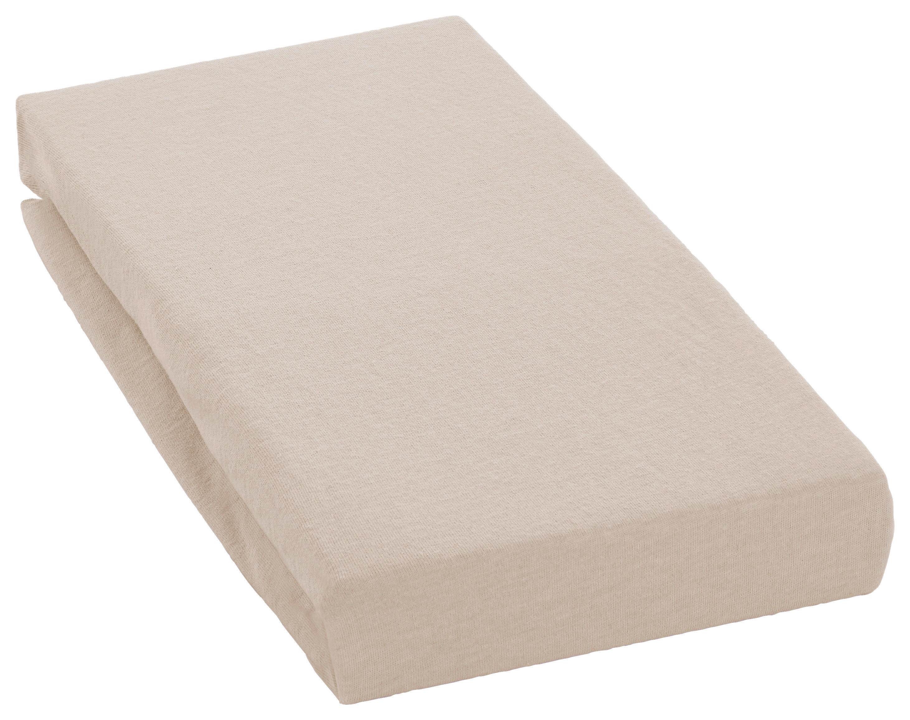 Spannbetttuch Jersey Spannbetttuch_Jersey 100x200cm - sand (100,00/200,00cm) - oh cosy