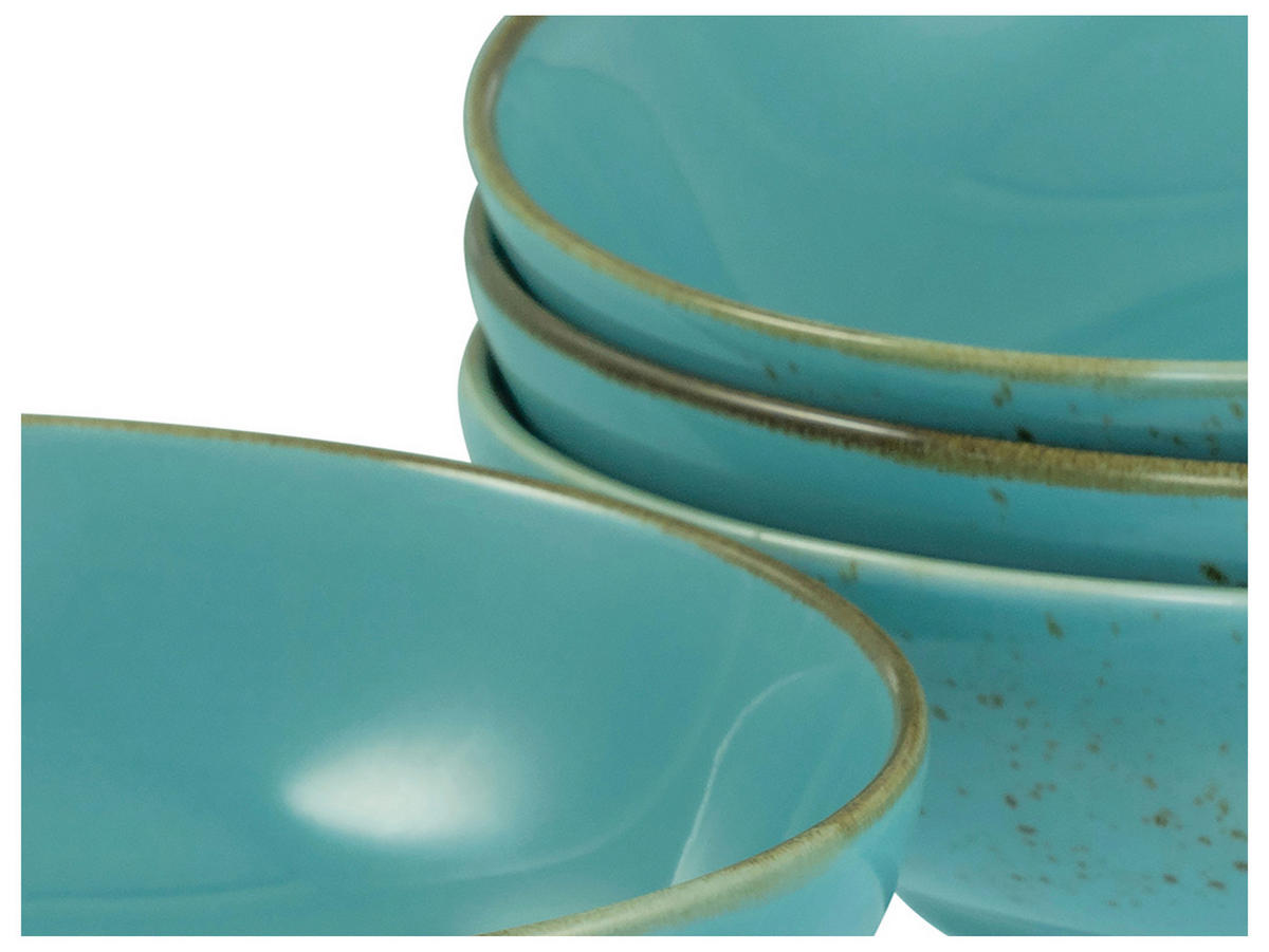 CreaTable Schüssel-Set Nature Collection Water blau Steinzeug Nature Collection Water - blau - CreaTable