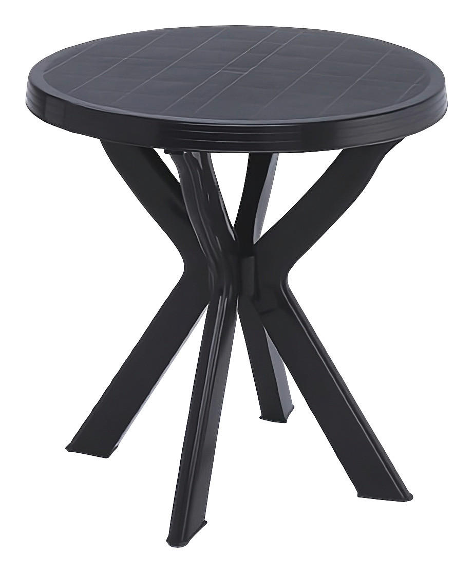 ProGarden Kunststofftisch Don anthrazit Kunststoff H/D: ca. 72x70 cm Don - anthrazit (70,00/72,00cm) - ProGarden