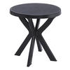 ProGarden Kunststofftisch Don anthrazit Kunststoff H/D: ca. 72x70 cm Don - anthrazit (70,00/72,00cm) - ProGarden