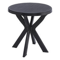 ProGarden Kunststofftisch Don anthrazit Kunststoff H/D: ca. 72x70 cm Don - anthrazit (70,00/72,00cm) - ProGarden