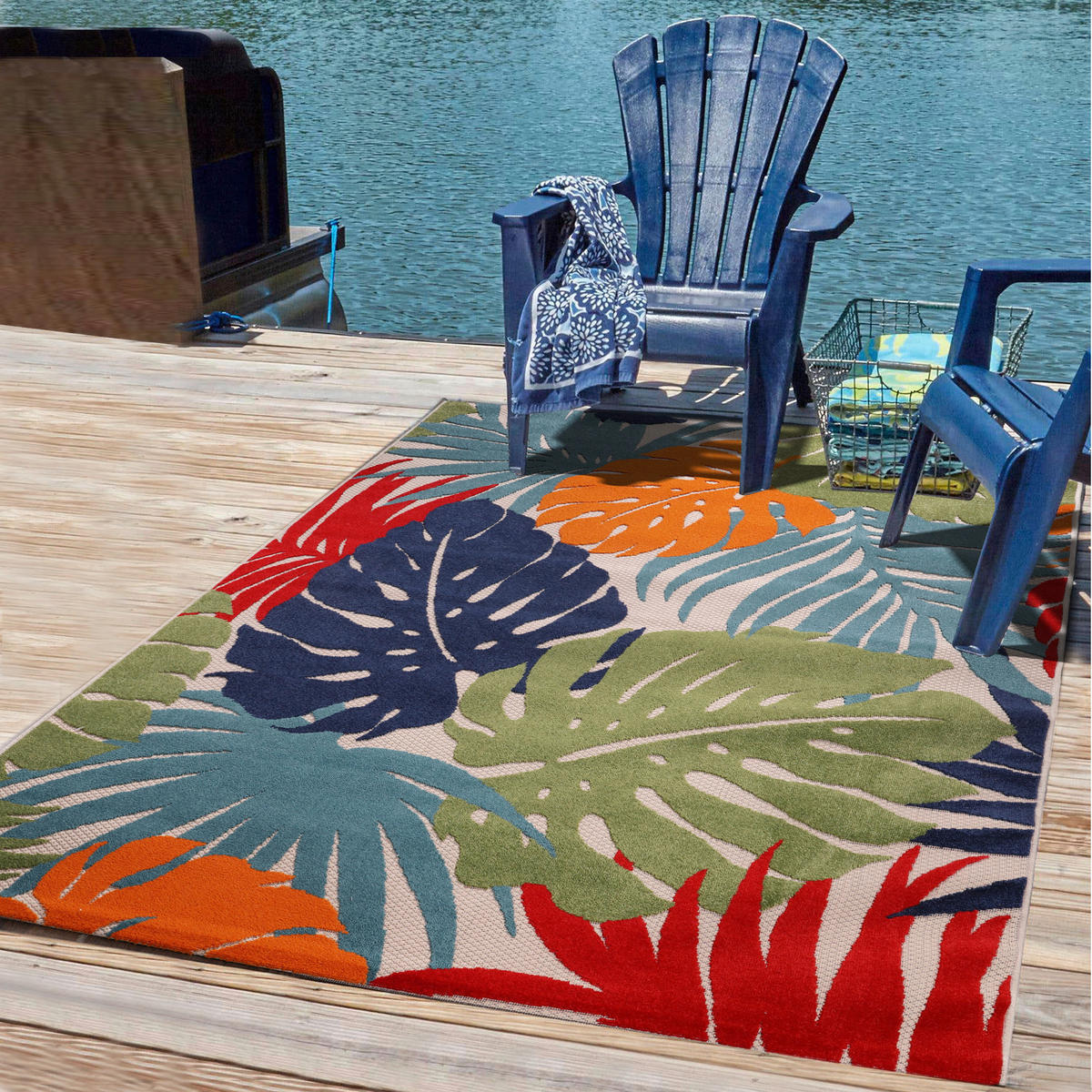 Sanat Outdoorteppich FLORAL bunt B/L: ca. 160x230 cm FLORAL - bunt (160,00/230,00cm) - Sanat