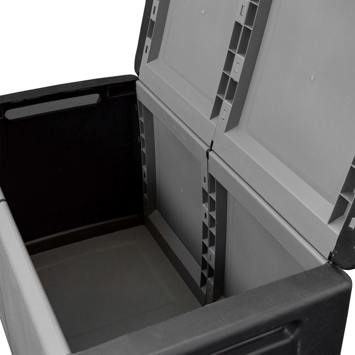 Artplast Multibox Cubo schwarz B/H/L: ca. 53x57x96 cm Cubo - schwarz/dunkelgrau (96,00/53,00/57,00cm) - ArtPlast