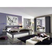 Bett München grau B/H/T: ca. 185x90x209 cm Liegefläche B/L: ca. 180x200 cm München - grau (185,00/90,00/209,00cm)