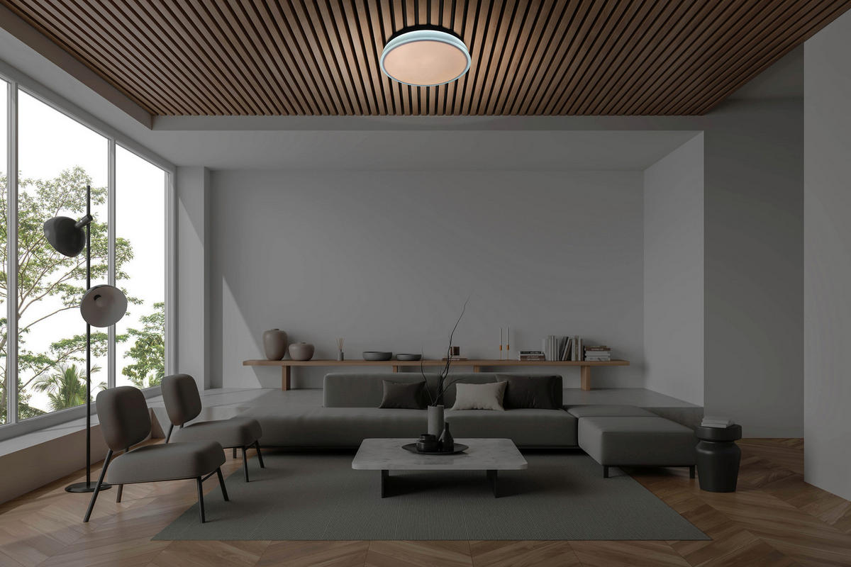 Näve Leuchten LED-Deckenleuchte weiß Kunststoff Metall B/H/T/D: ca. 50x9x50x50 cm LOLA - weiß (50,00/9,00/50,00cm) - Näve Leuchten
