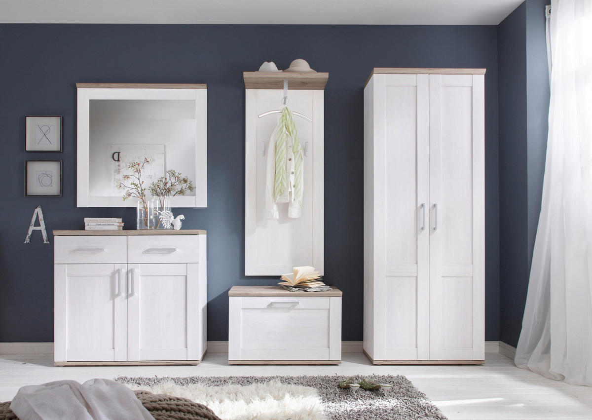 Garderobenpaneel Romance Sibiu Lärche Nachbildung Eiche San-Remo Nachbildung B/H/T: ca. 59x143x30 cm Romance - Eiche (59,00/143,00/30,00cm)