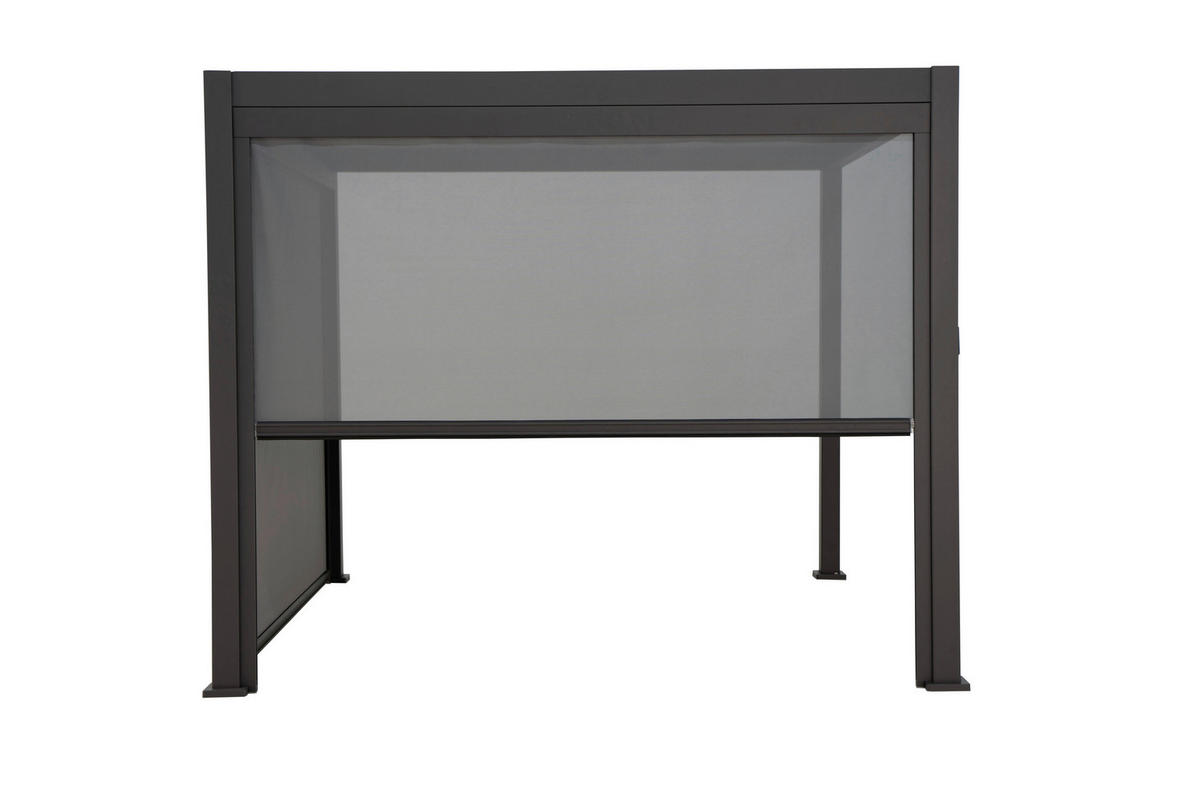 Mirador Sonnenrollo für Pergola Classic und Deluxe anthrazit Aluminium B/H/L: ca. 279,1x236,5x7 cm Classic und Deluxe - anthrazit (7,00/279,10/236,50cm) - Mirador