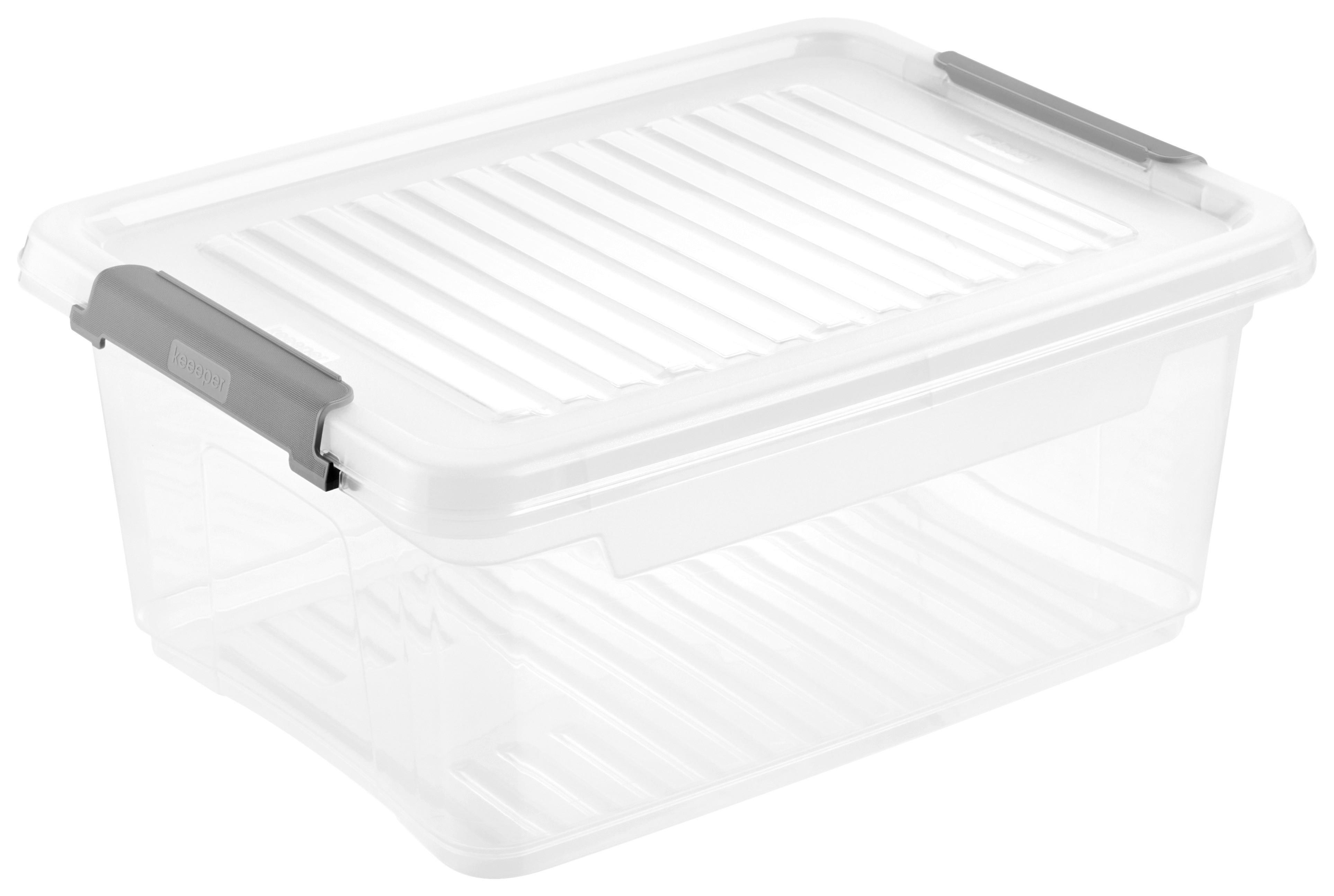 Aufbewahrungsbox transparent B/H/L: ca. 28,5x16x37,5 cm Clipbox_Leonie 11,4l - transparent (37,50/28,50/16,00cm)