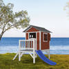 AXI Spielhaus Lodge XL rot B/H/T: ca. 240x189x167 cm Lodge XL - blau/weiß (240,00/189,00/167,00cm) - AXI