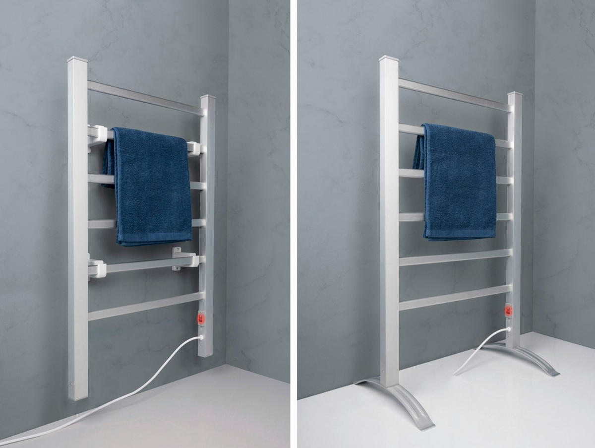 Handtuchwärmer silber Elektrischer_Handtuchheizkörper - silber (53,00/90,00cm) - Dirt Devil