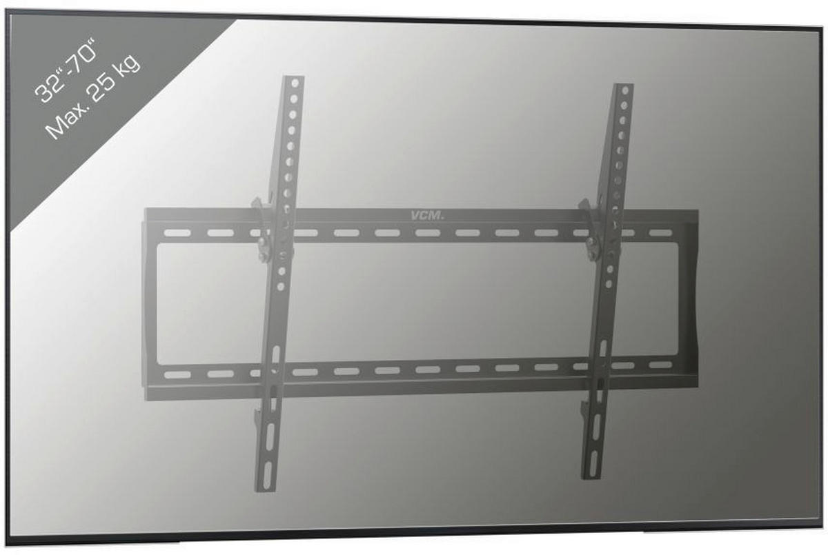 VCM TV-Wandhalterung schwarz B-FN 600 TV Wandhalterung - schwarz (65,00/42,00/3,00cm) - VCM