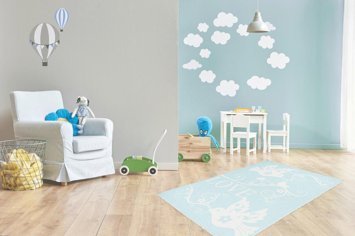360Living Teppich Bambini mint B/L: ca. 120x180 cm Bambini - mint (120,00/180,00cm) - 360Living