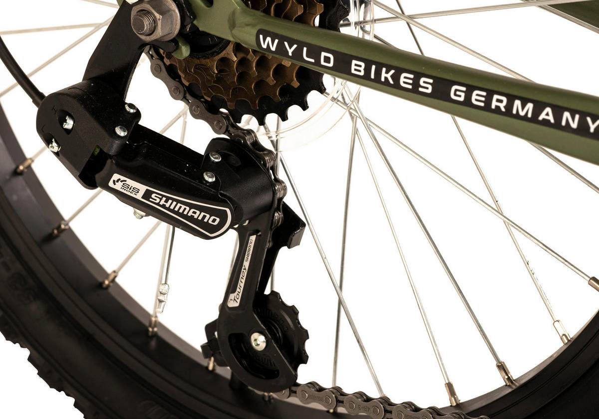 WYLD Kinder-Mountainbike Zodiac ZODIAC 20 Zoll Rahmenhöhe 31 cm 6 Gänge grün grün ca. 20 Zoll Zodiac - grün - WYLD