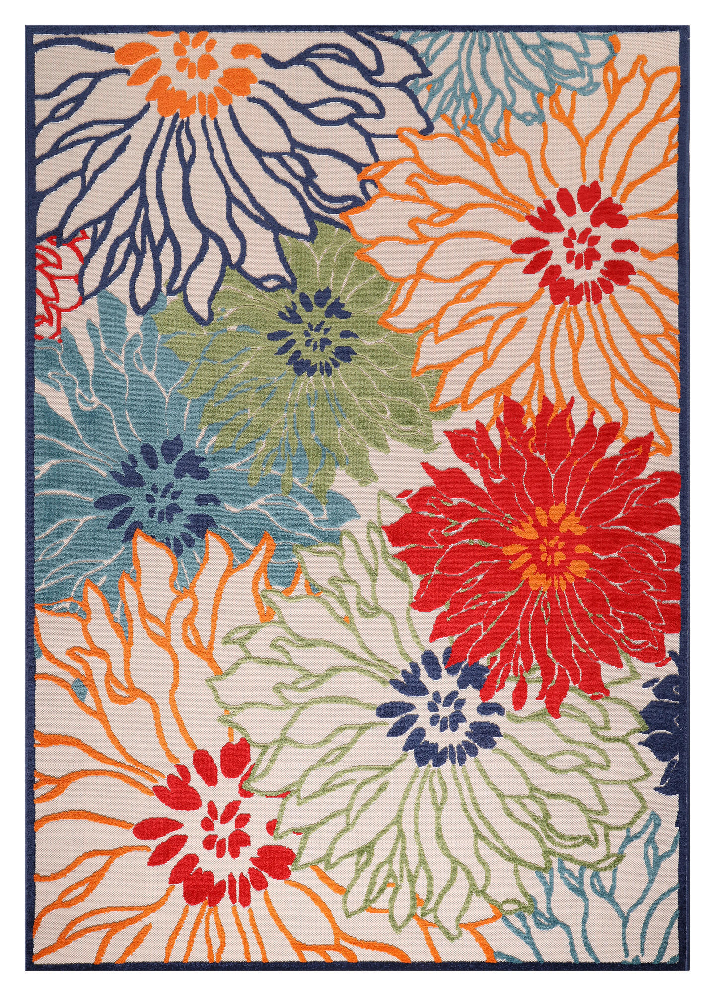 Sanat Outdoorteppich FLORAL bunt B/L: ca. 200x290 cm