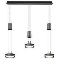 TRIO Pendelleuchte FRANKLIN 326510342 anthrazit Aluminium B/H/T: ca. 85x150x14 cm 3.0 Brennstellen Franklin - anthrazit (85,00/150,00/14,00cm) - Trio