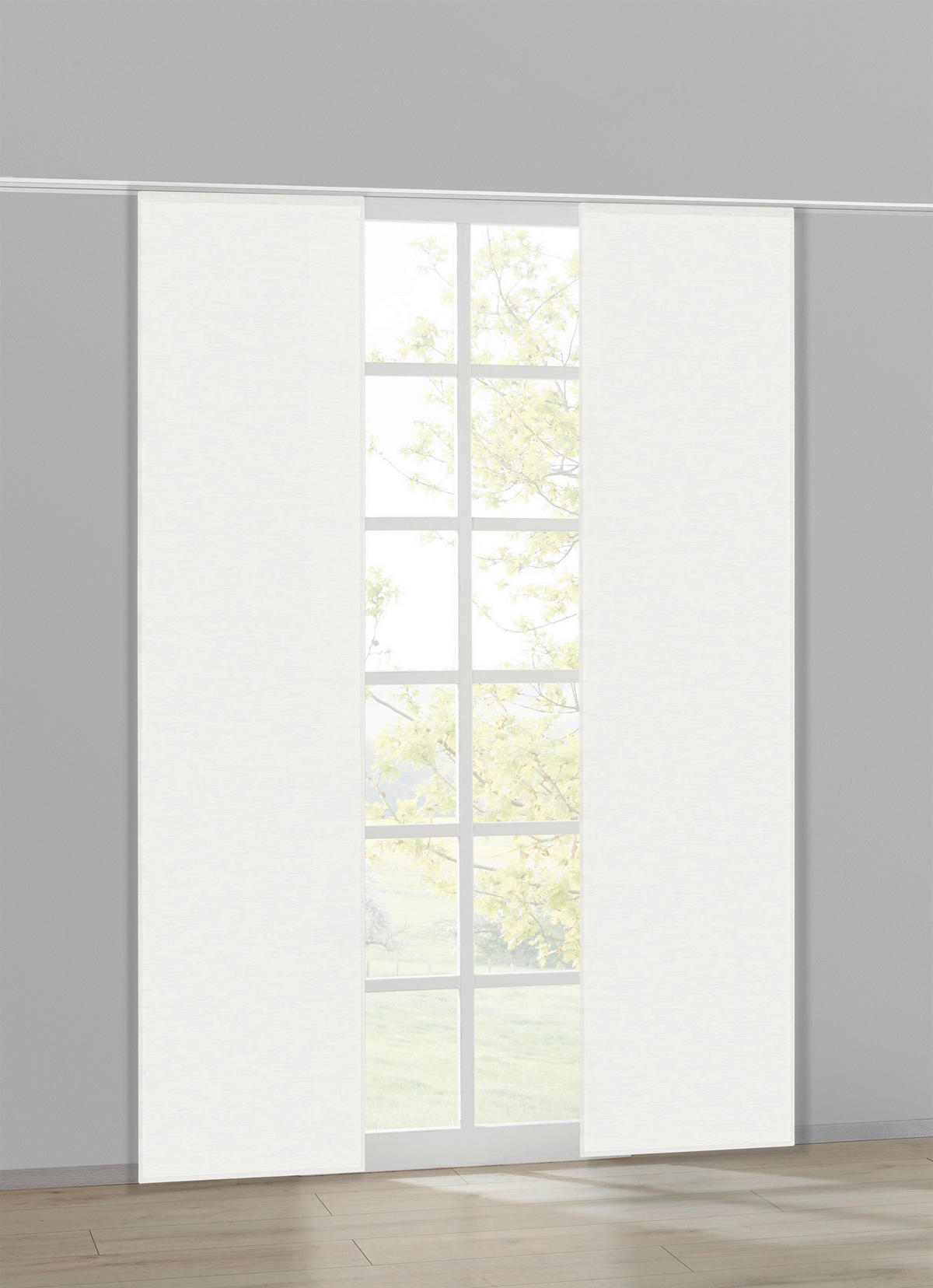 ACUS design collection Schiebevorhang weiß B/L: ca. 60x245 cm Schiebevorhang_uni - weiß (60,00/245,00cm) - ACUS design collection