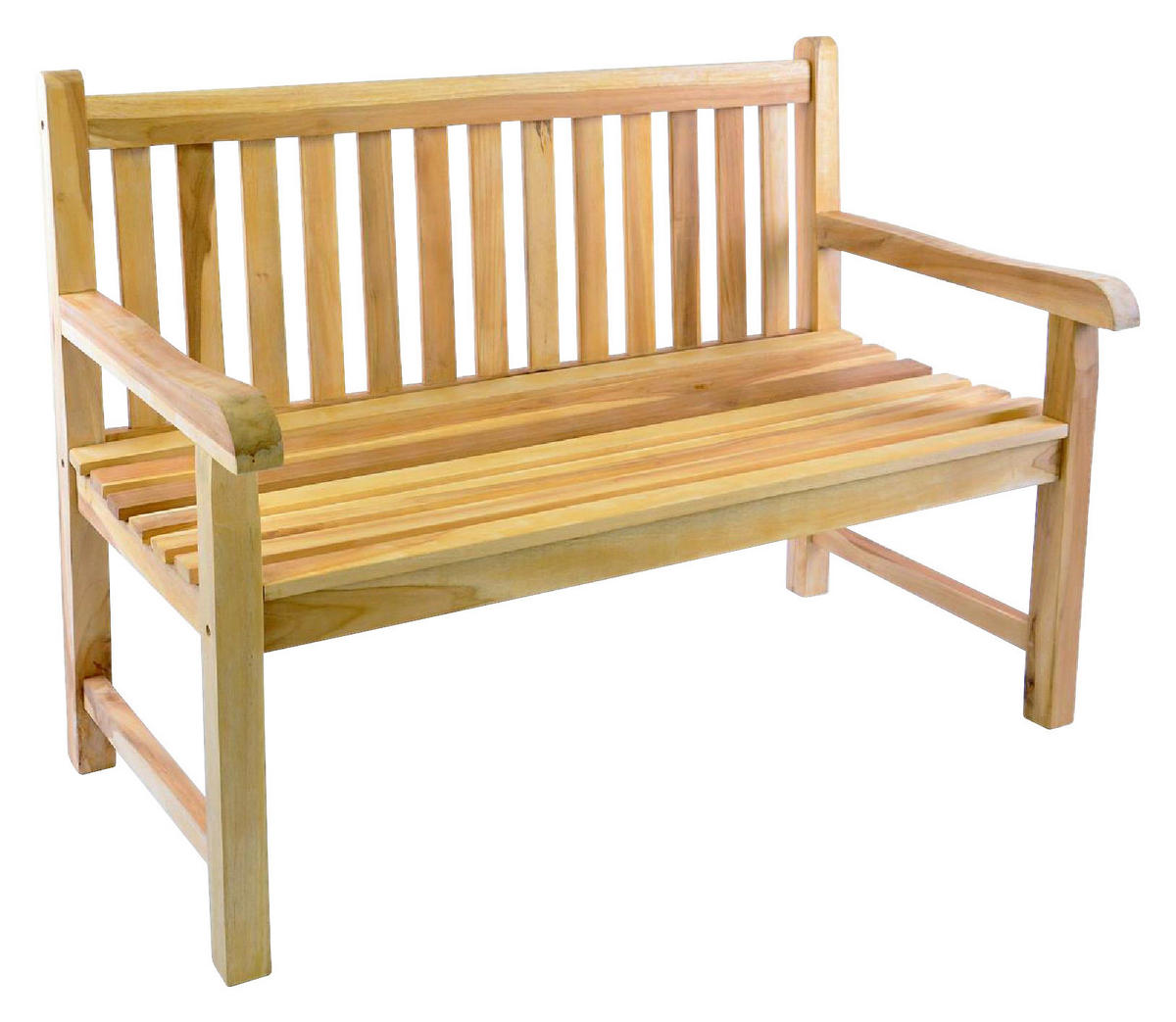 VCM Gartenbank natur Holz B/H/T/L: ca. 62x90x50x120 cm Gartenbank - natur (120,00/62,00/90,00cm) - VCM
