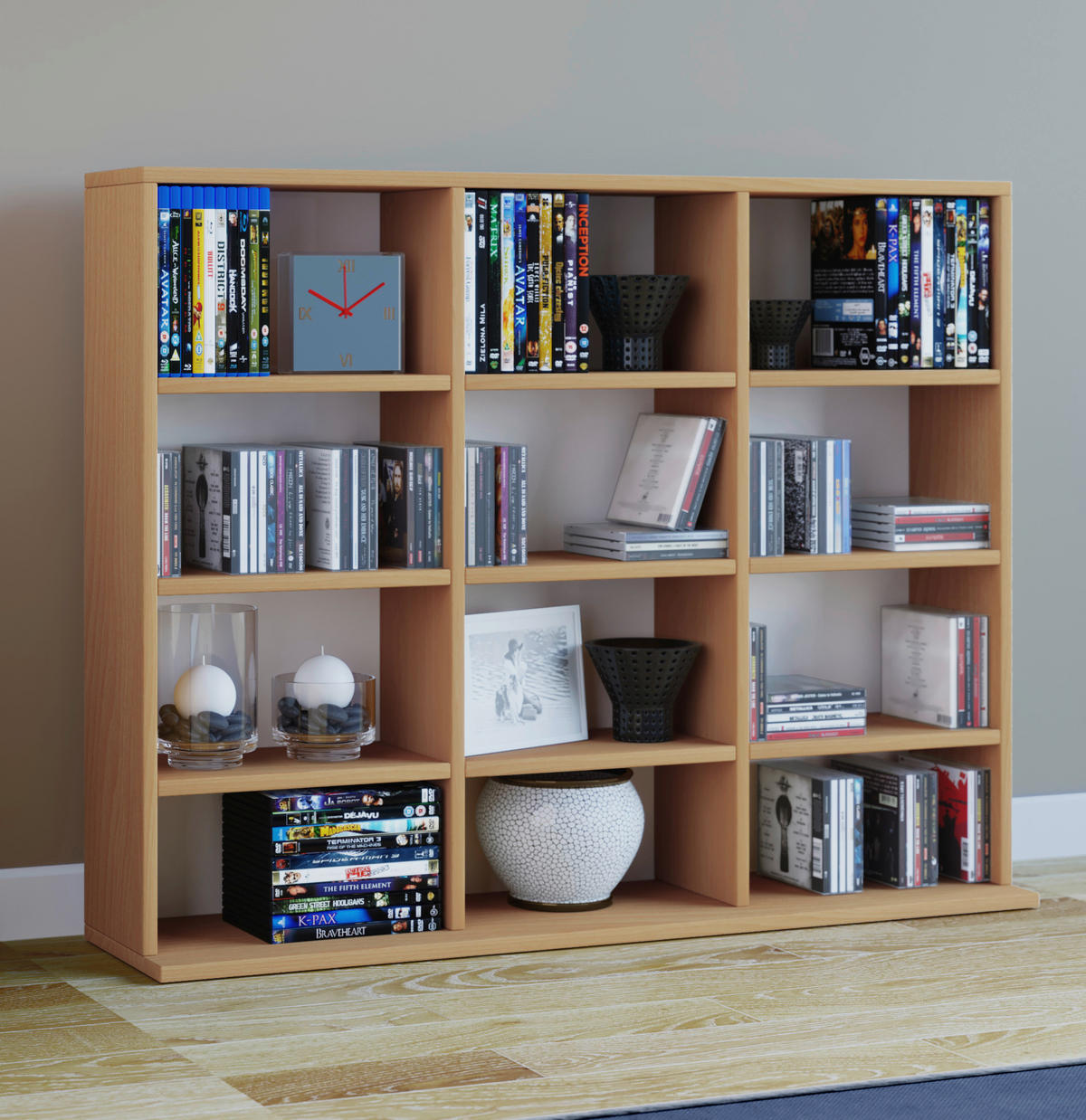 Regal Megosa Mini buche Nachbildung Holzwerkstoff B/H/T: ca. 102x83x23 cm Megosa Mini - buche (102,00/83,00/23,00cm) - VCM Möbel