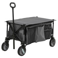 Outsunny Bollerwagen dunkelgrau B/H/L: ca. 55x93x108 cm Bollerwagen - dunkelgrau (108,00/55,00/93,00cm) - Outsunny