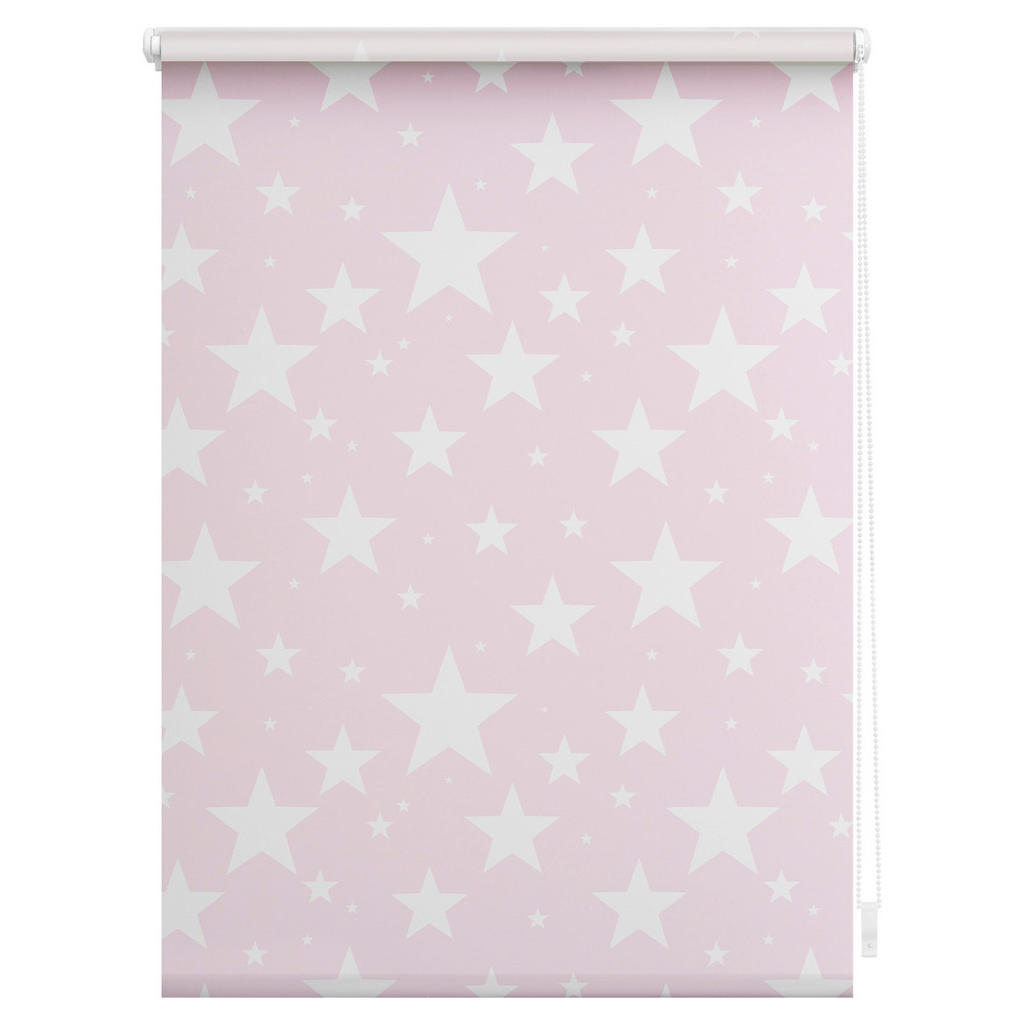 Thumbnail - LICHTBLICK Verdunkelungsrollo Sterne rosa B/L: ca. 90x150 cm