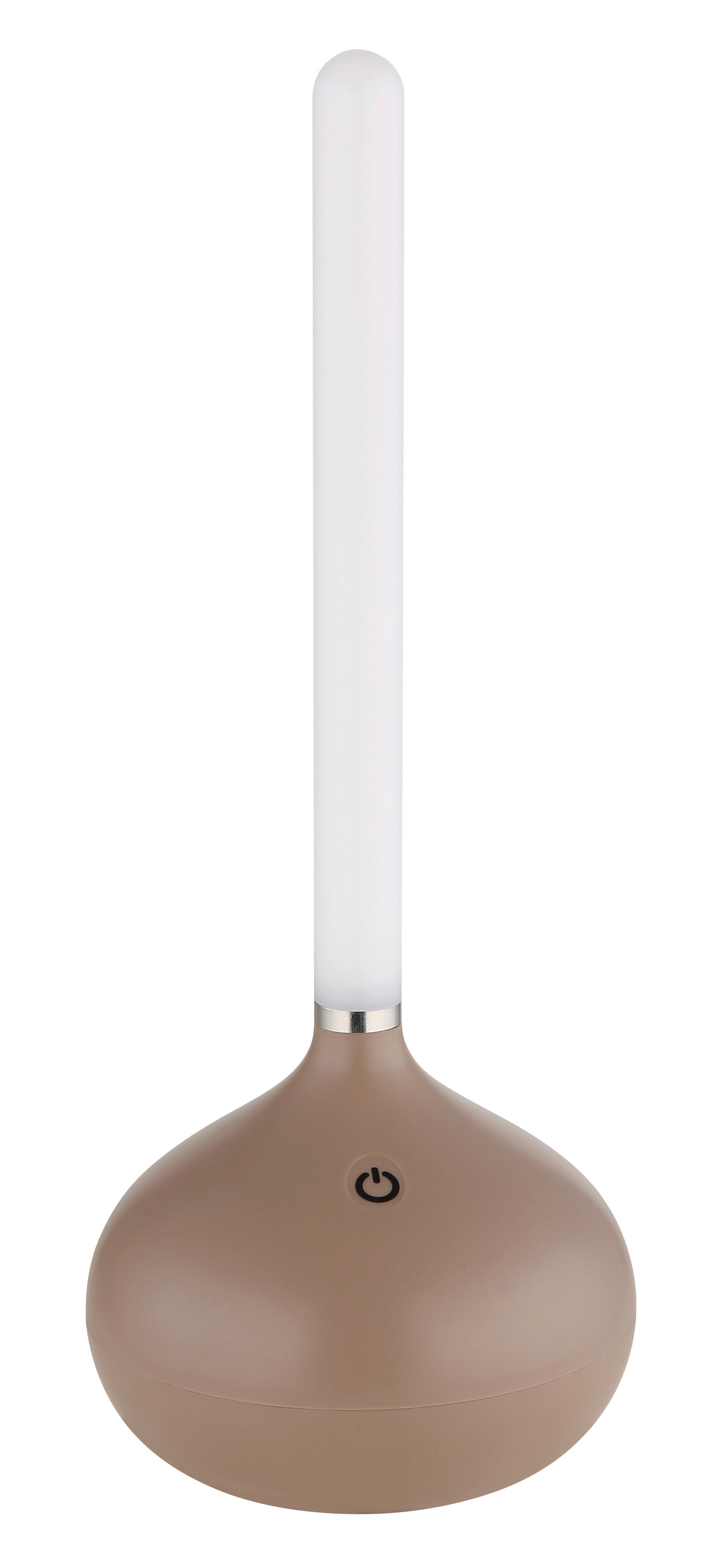 GLOBO LED-Tischleuchte TURNER 28067CH Opal champagner Kunststoff H/D: ca. 24,3x9,6 cm 1 Brennstellen TURNER - champagner/Opal (9,60/24,30cm) - GLOBO
