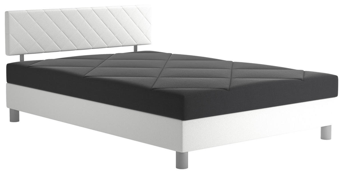 Polsterbett grau Monza_Polsterbett - grau (142,00/92,00/205,00cm)