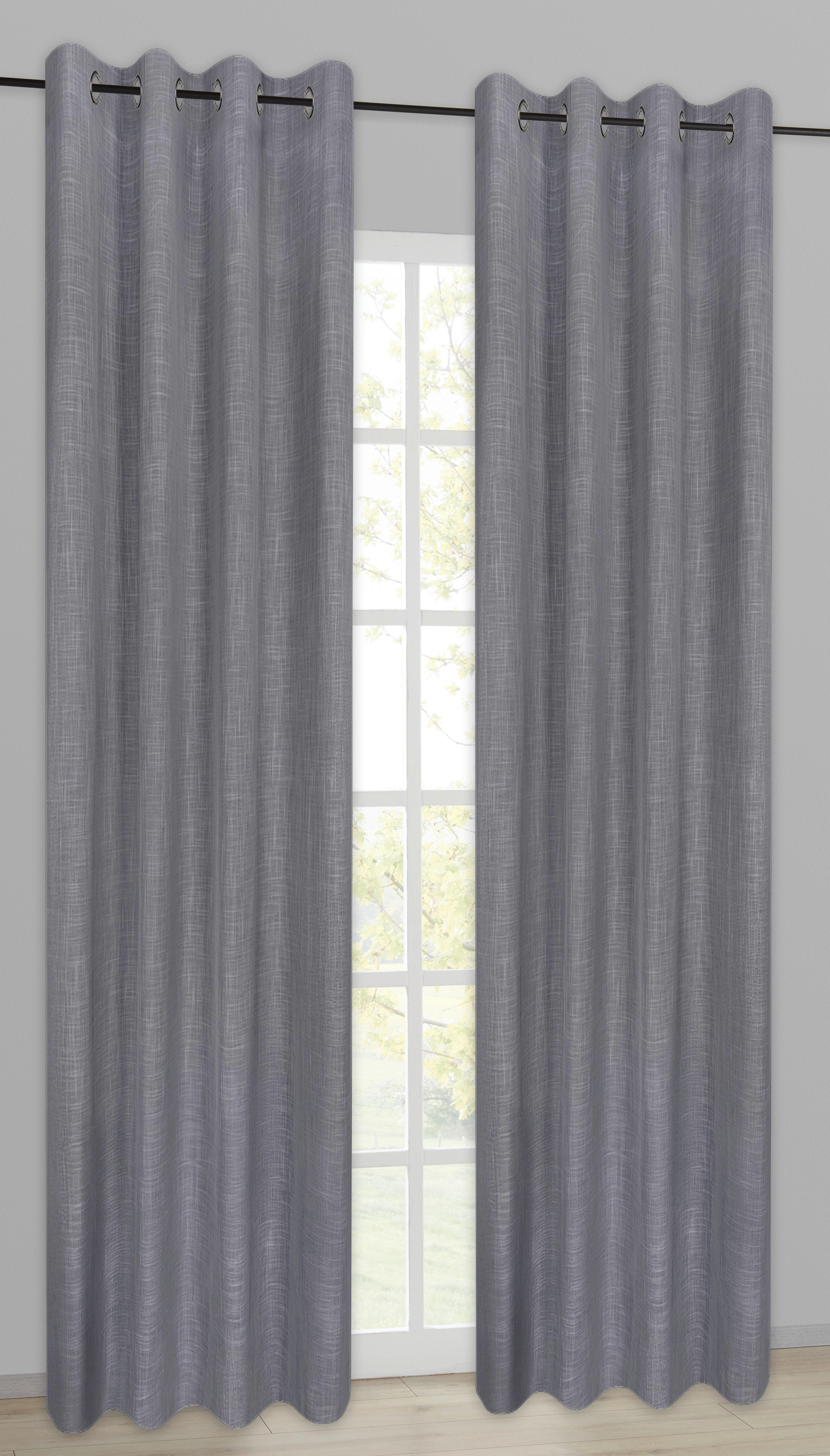 Verdunklungsvorhang Hamburg hellgrau B/L: ca. 140x245 cm Hamburg - hellgrau (140,00/245,00cm)