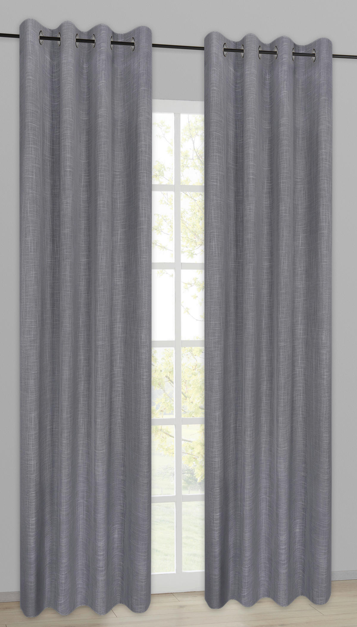 Verdunklungsvorhang Hamburg hellgrau B/L: ca. 140x245 cm Hamburg - hellgrau (140,00/245,00cm)