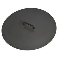 CookKing Deckel für Feuerschale 60 schwarz Stahl B/T: ca. 60,5x60,5 cm 60 - schwarz (60,50/60,50cm) - CookKing