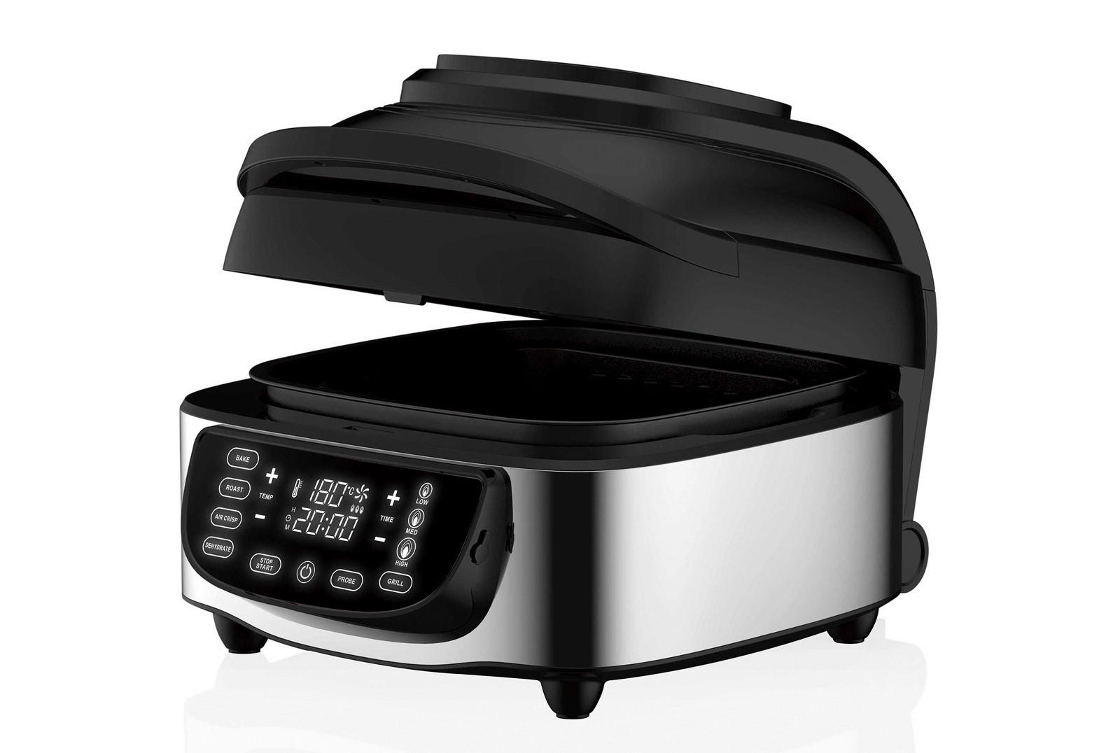 MASTERPRO Heißluftfritteuse BGMP-9111 schwarz B/H/T: ca. 38x34,5x47,5 cm AIRCHEF 5-IN-1 - schwarz (38,00/34,50/47,50cm) - MASTERPRO