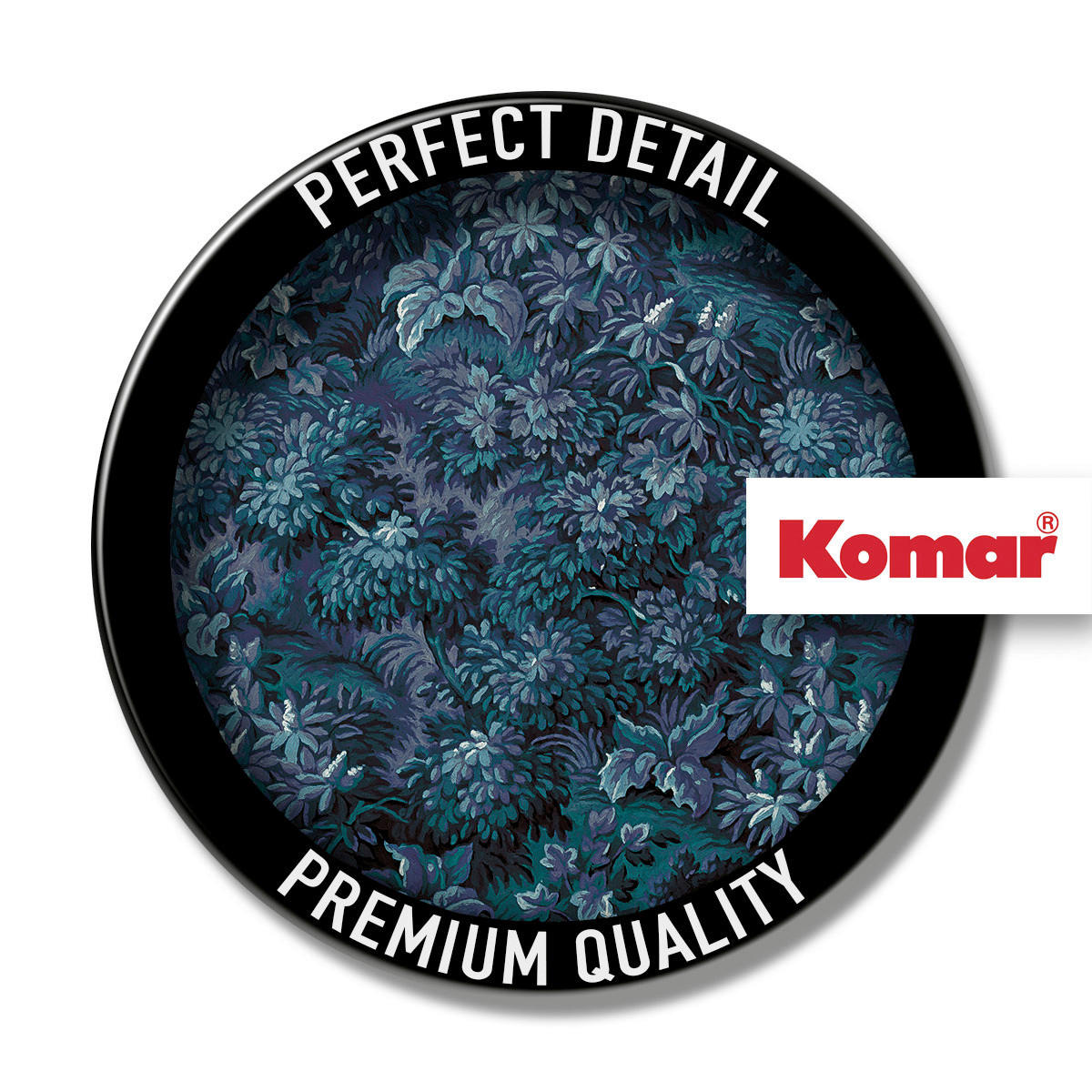 Komar Fototapete Botanique Bleu B/L: ca. 300x280 cm Botanique Bleu - (300,00/280,00cm) - Komar