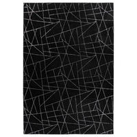 360Living Teppich Bijou schwarz B/L: ca. 80x150 cm Bijou - schwarz/silber (80,00/150,00cm) - 360Living