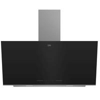 beko Dunstabzugshaube BHCA96641BBHS schwarz Edelstahl Schwarzglas B/H/T: ca. 89,5x91x41,9 cm BHCA96641BBHS - schwarz (89,50/91,00/41,90cm) - Beko