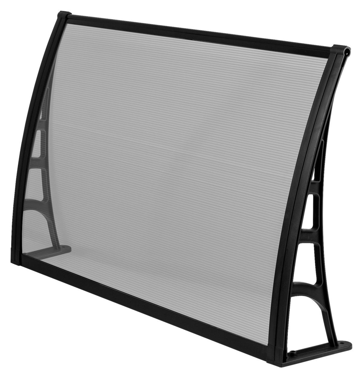 BURTAS VORDACH Vordach transparent B/H/L: ca. 120x23x70 cm Vordach_GRDN0033 - transparent (70,00/120,00/23,00cm) - BURTAS VORDACH