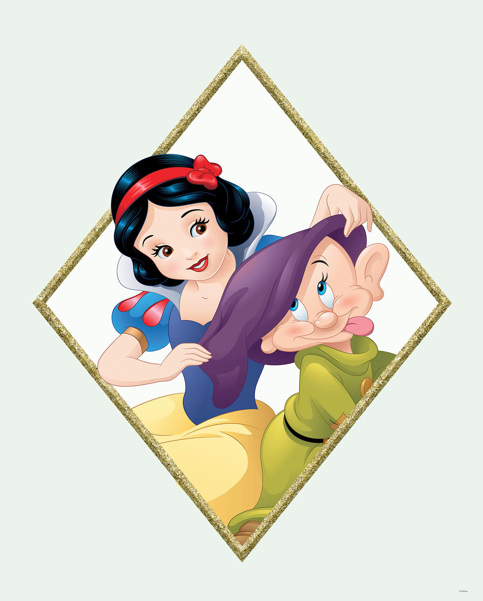 Komar Poster Snow White & Dopey Disney B/L: ca. 40x50 cm günstig online kaufen