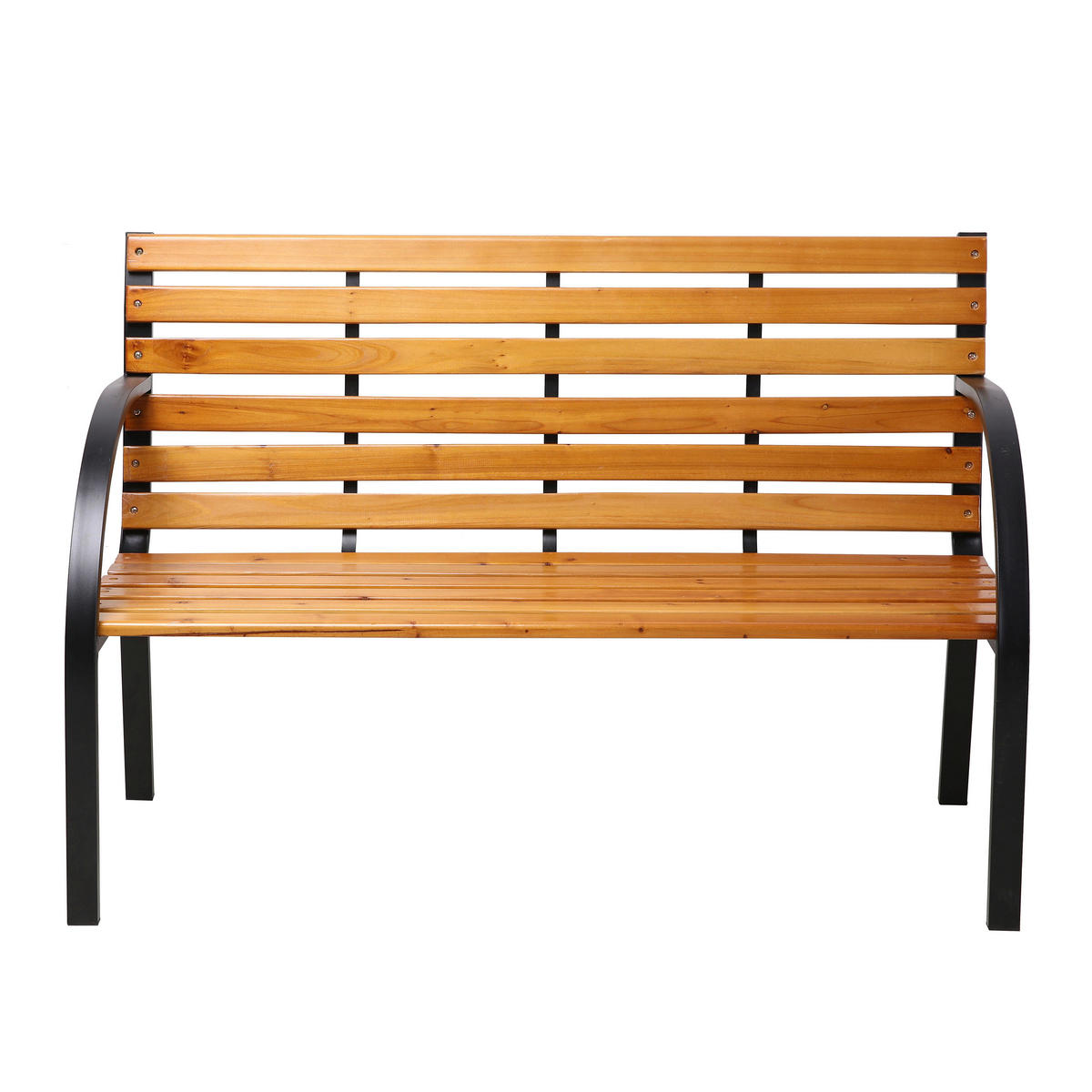 AXI Outdoor Living Gartenbank Otis braun Metall B/H/L: ca. 60x83x122 cm Otis - braun/schwarz (122,00/60,00/83,00cm) - AXI Outdoor Living